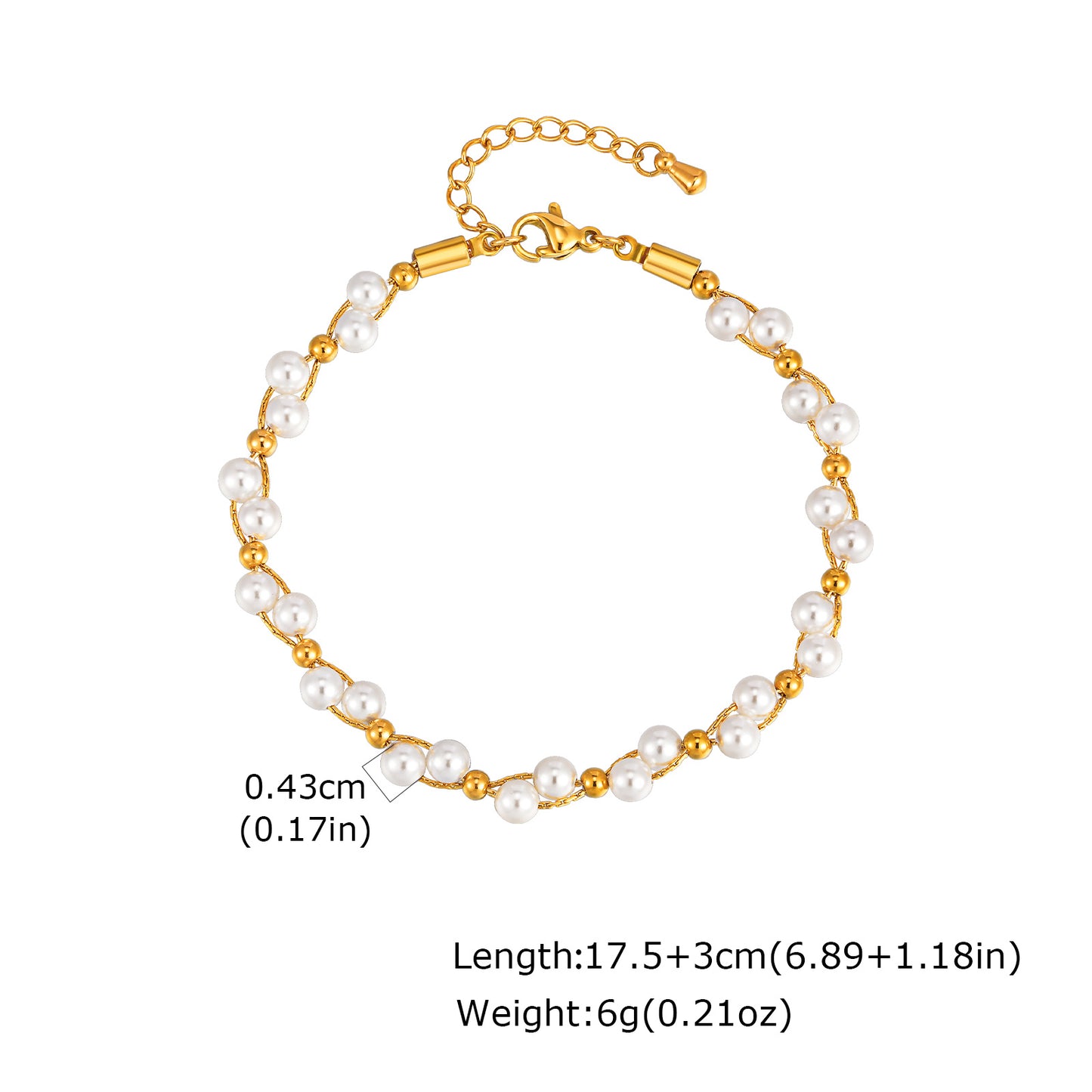 Pearl Twisted Bracelet