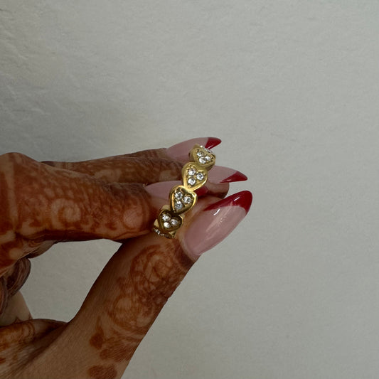 Linked Hearts Ring