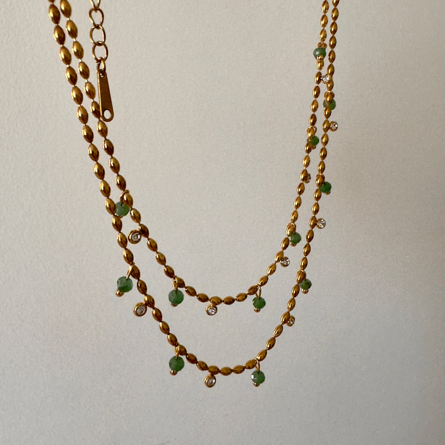 Emerald Spark Necklace