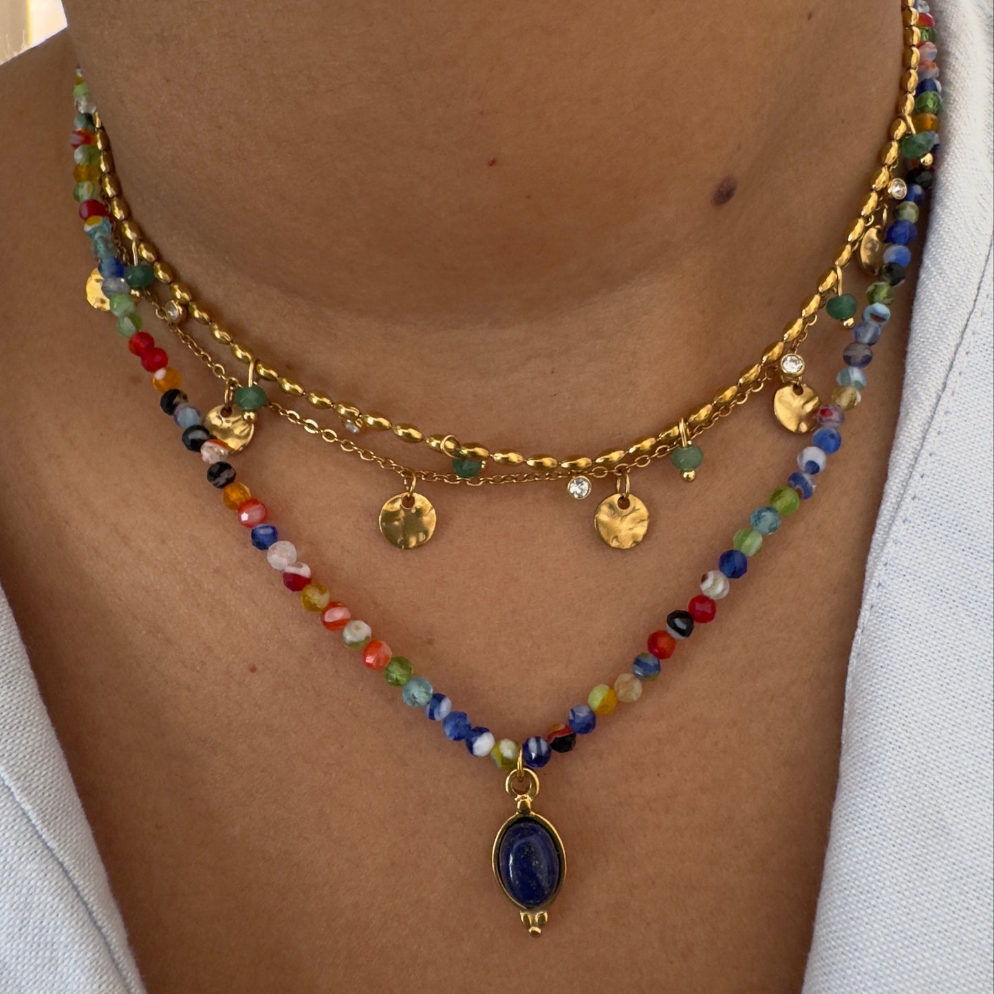 Droplet Beaded Necklace
