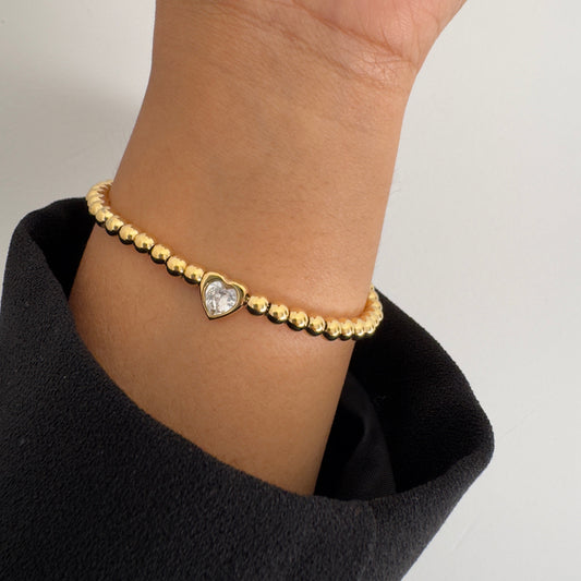 Zirconia Heart Bracelet