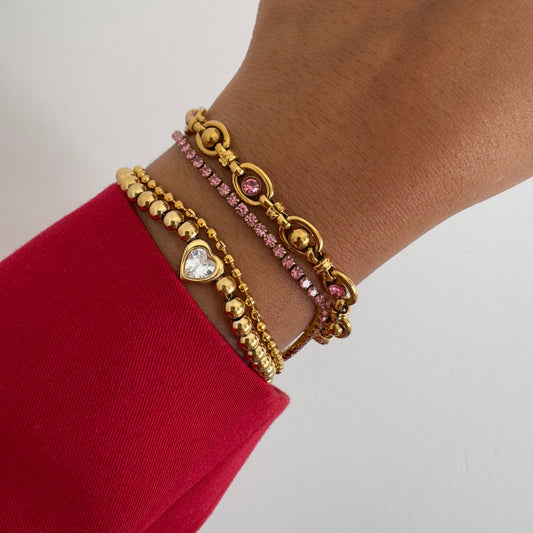 Blush Tennis Bracelet