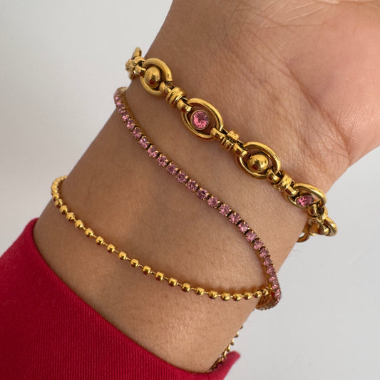 Blush Tennis Bracelet