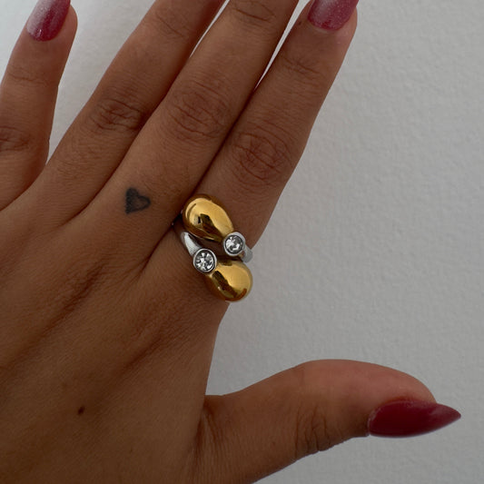 Twin Drop Ring