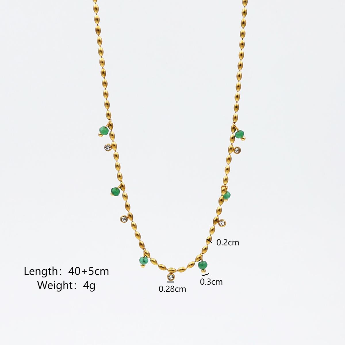 Emerald Spark Necklace