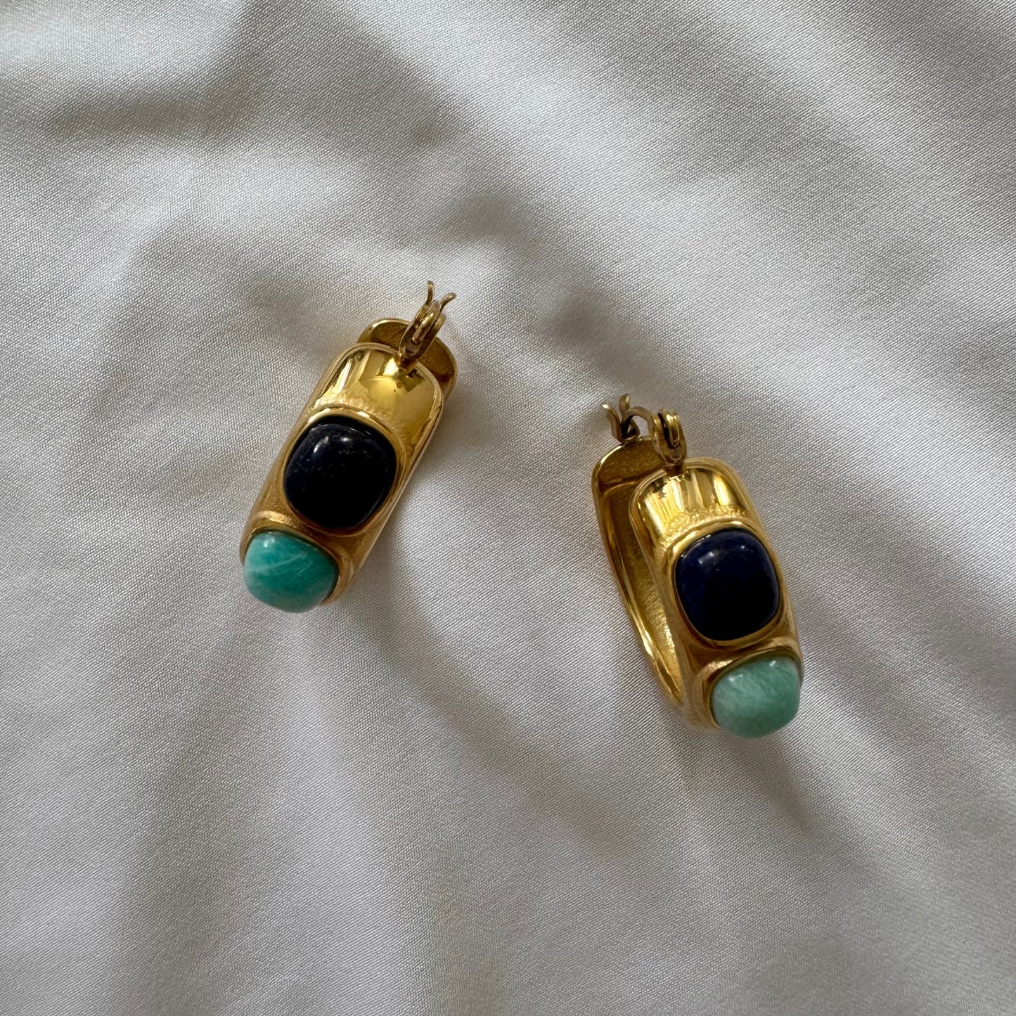 Boho Stone Hoops