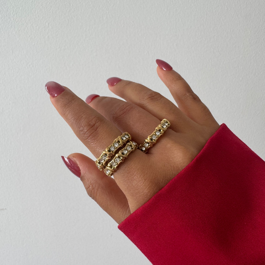 Gilded Ivy Ring