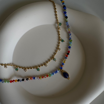 Droplet Beaded Necklace