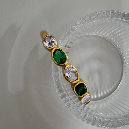 Emerald Stone Cuff