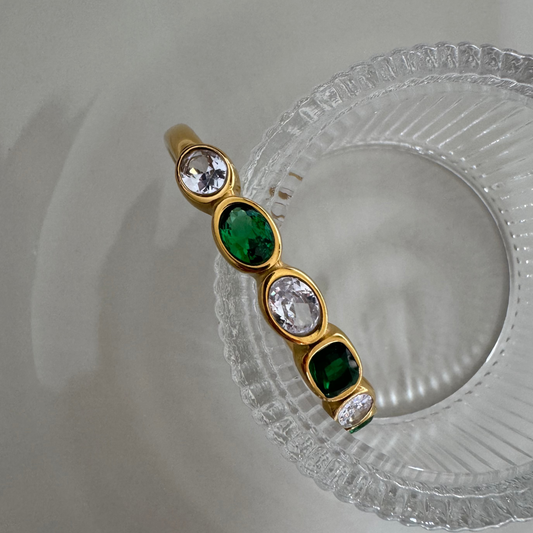 Emerald Stone Cuff