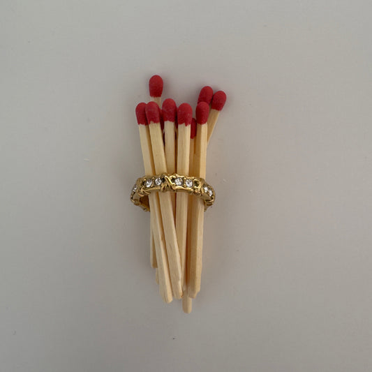 Gilded Ivy Ring