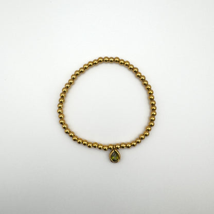 Emerald Beaded Bracelet
