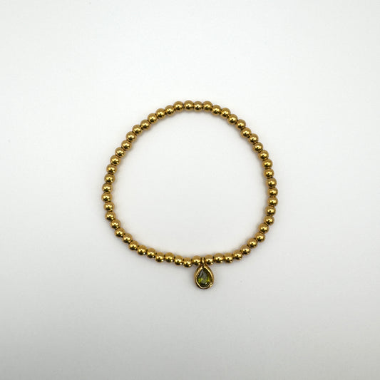 Emerald Beaded Bracelet
