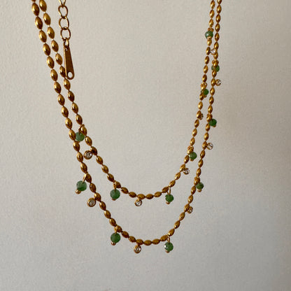 Emerald Spark Necklace