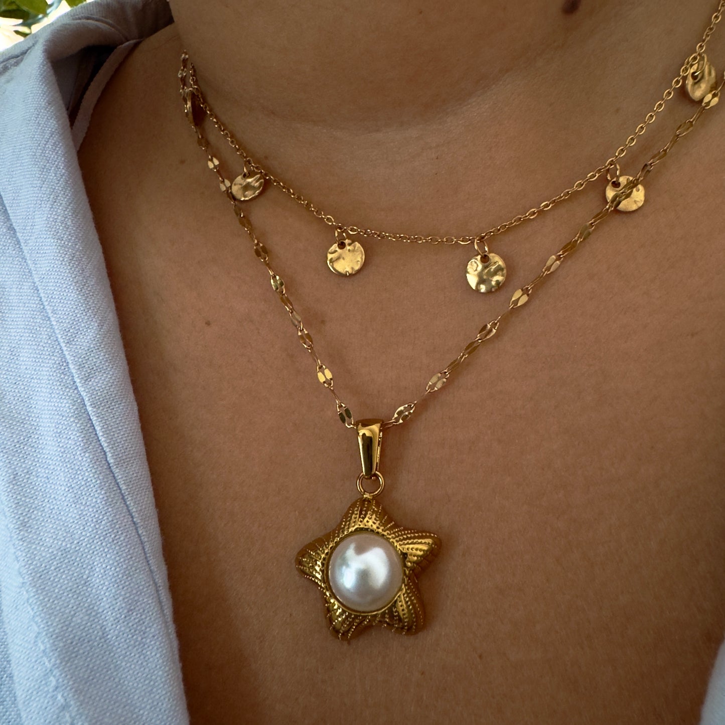Stellar Pearl Necklace