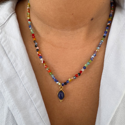 Droplet Beaded Necklace