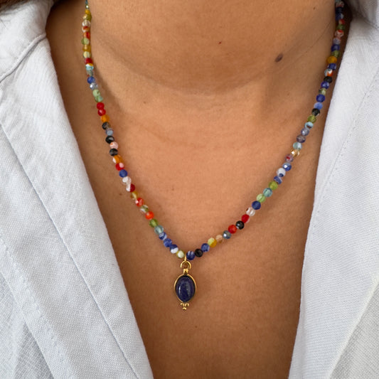 Droplet Beaded Necklace