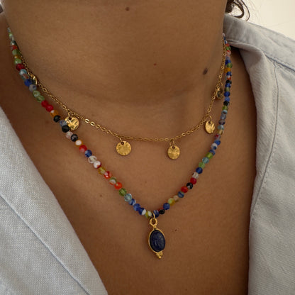 Droplet Beaded Necklace
