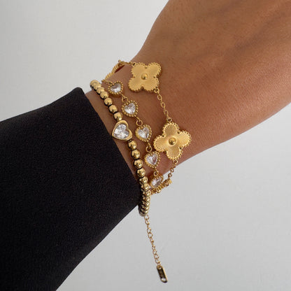 Zirconia Heart Bracelet