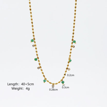 Emerald Spark Necklace